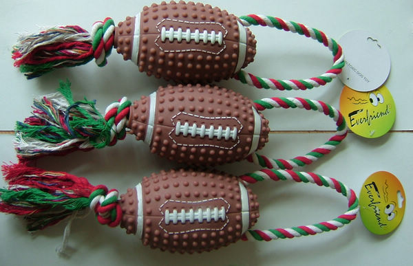 Large football with rope